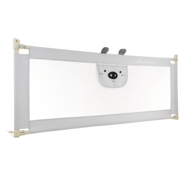 Barierka do łóżka MIŚ 140 cm, barierka ochronna dla dziecka, szara