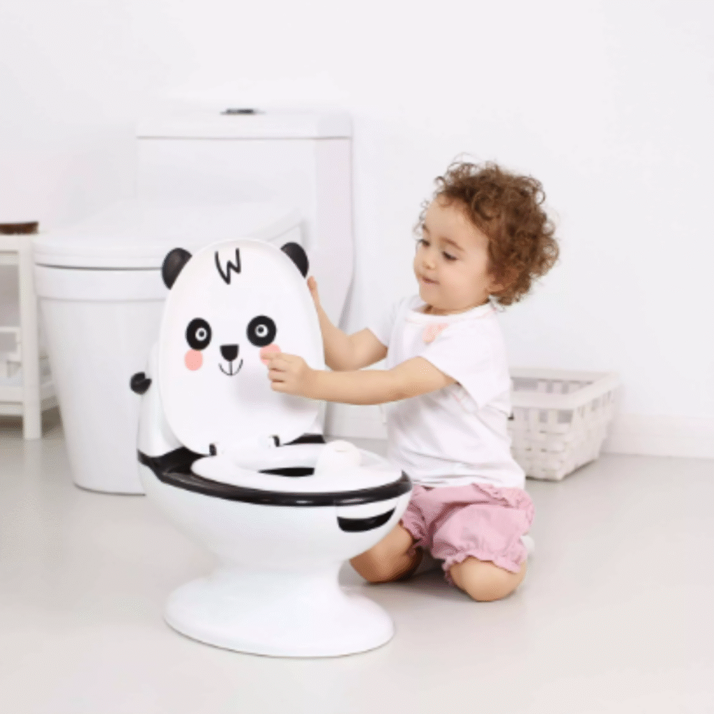 nocnik interaktywny primabobo tygrysek miś panda, nocniczek grający dla dziecka