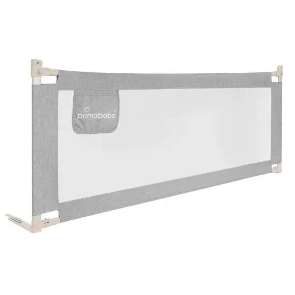 Barierka do łóżka CLASSIC 140 cm, barierka ochronna dla dziecka, szara