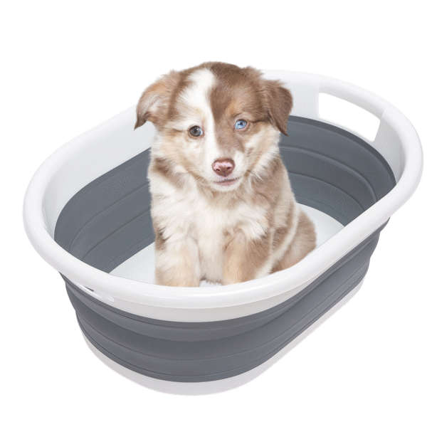 Miska składana 59x34cm, silikonowy kosz na pranie, turystyczny