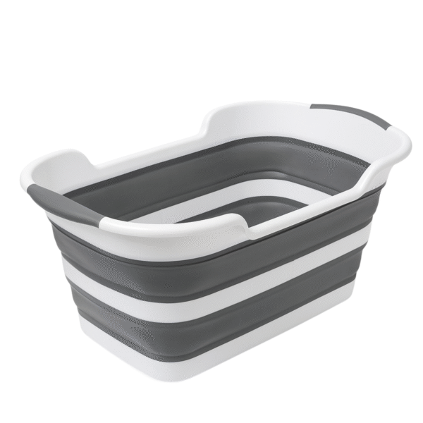Miska składana 60x39cm z odpływem, silikonowy kosz na pranie, turystyczny