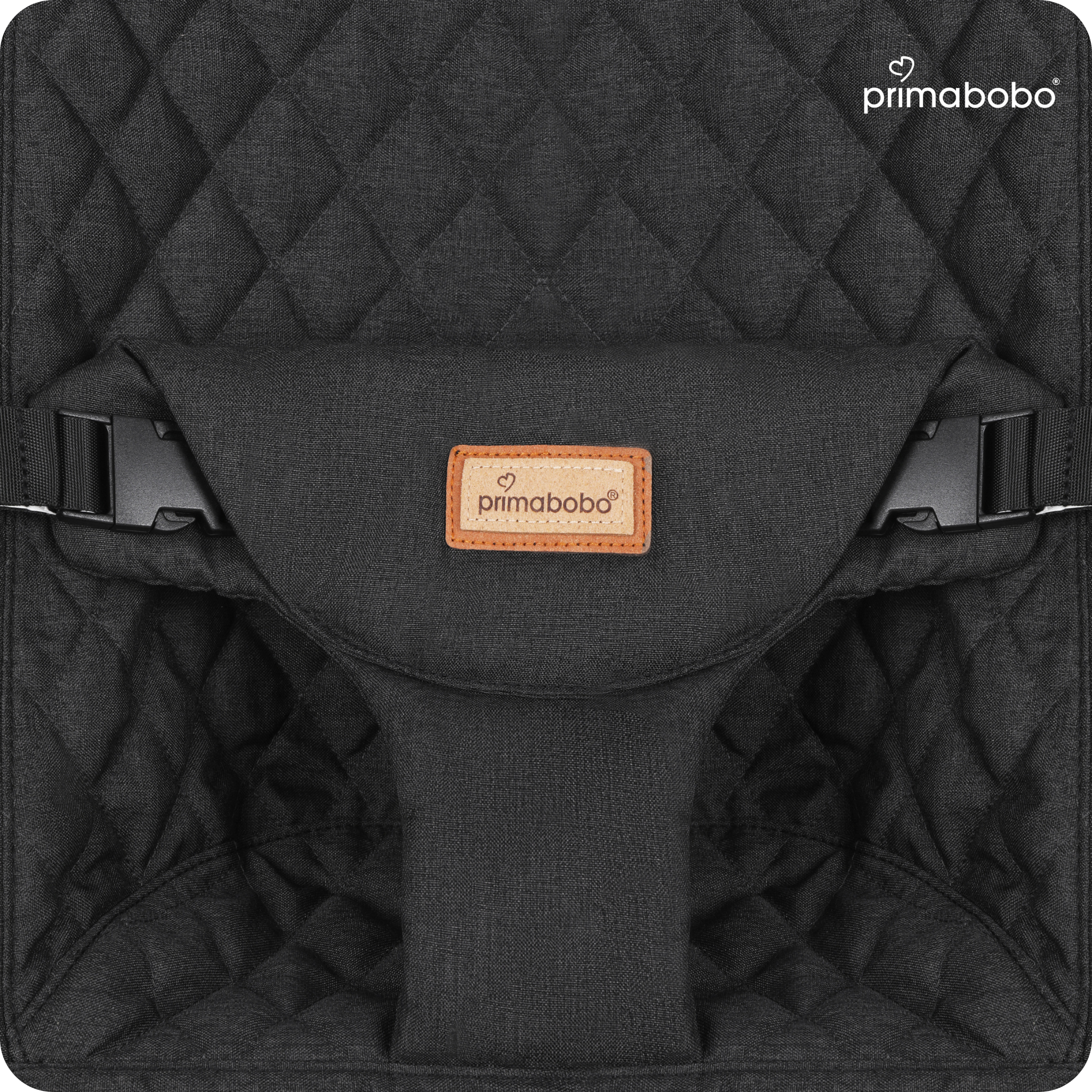 Zestaw: Łóżeczko dostawne VERA 3w1- krzesełko do karmienia + Leżaczek- bujaczek LEO, Popielata Czerń - obrazek 15