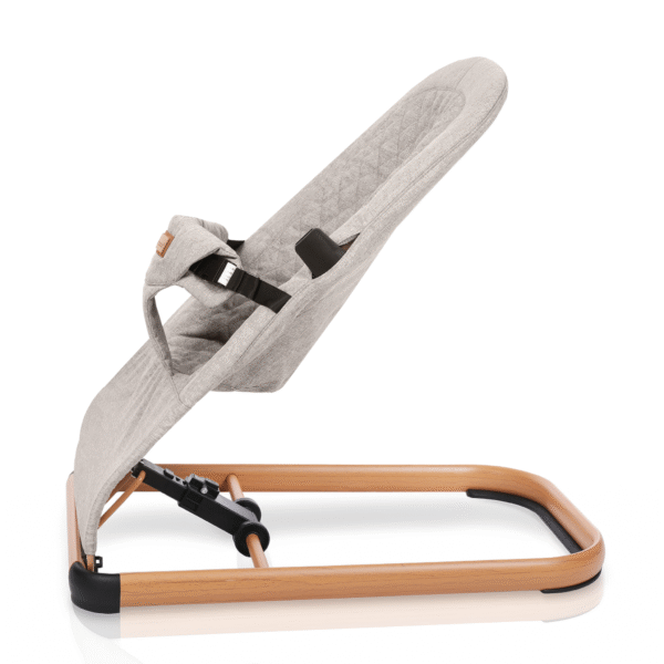 Leżaczek- bujaczek LEO z pałąkiem, Kamienny Beż