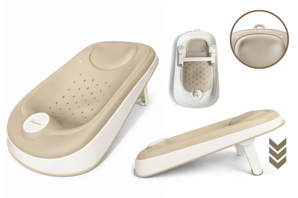 fotelik do wanienki primabobo LUX beżowy