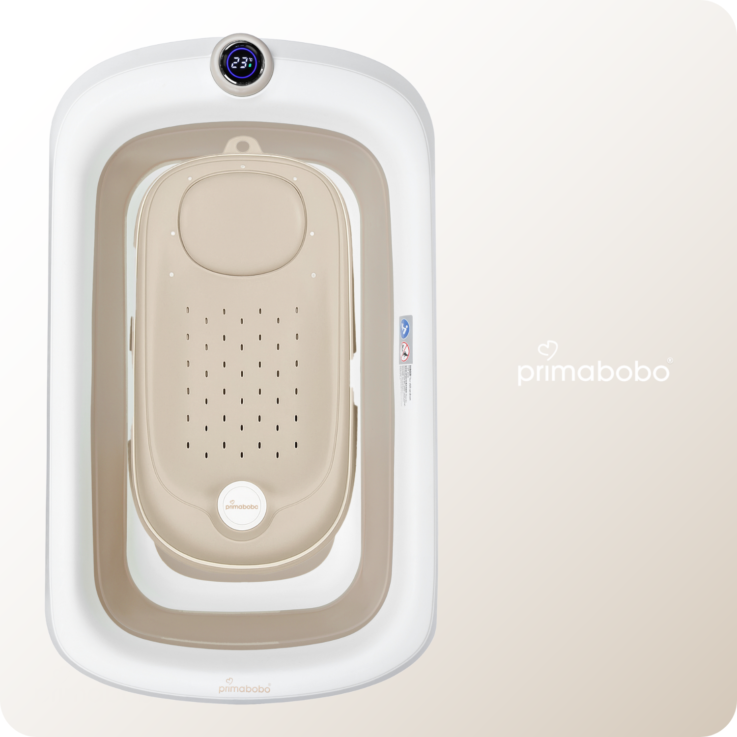 primabobo wanienka składana LUX dla dziecka wanna silikonowa