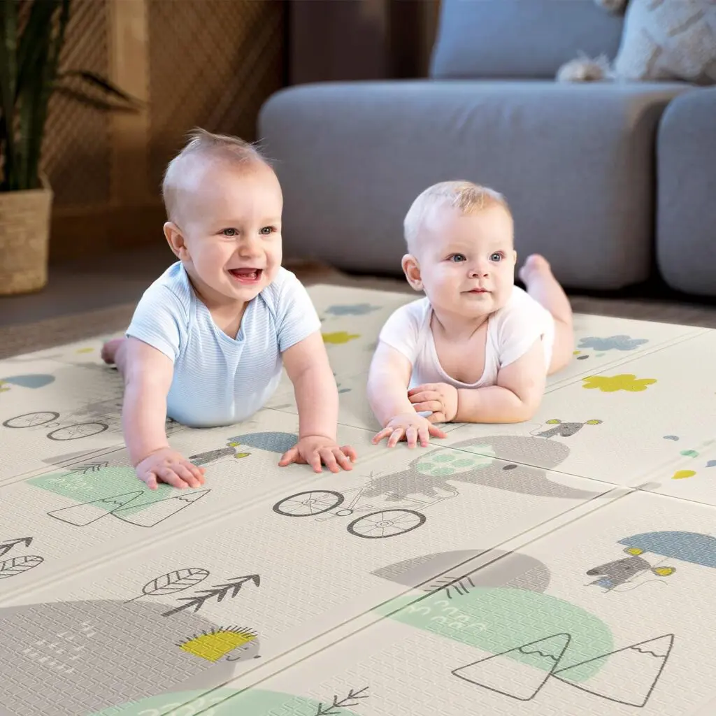 Primabobo mata piankowa XPE szara duża 150x180